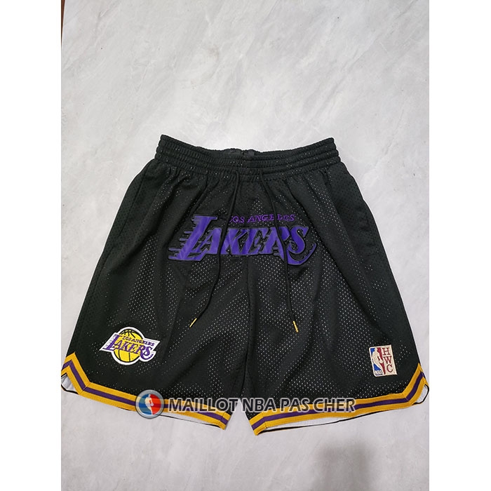 Short Los Angeles Lakers Retro Just Don 2024 Noir